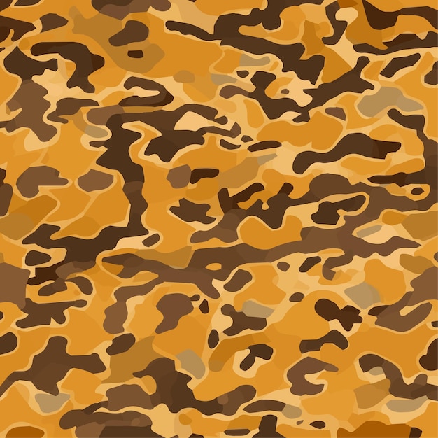 Vetor padrão sem costura de camuflagem estilo de moda camo impressão repetida ilustração vetorial textura khaki