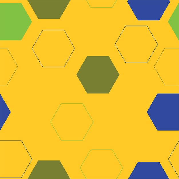 Padrão sem costura de camuflagem hexagonal textura de fundo de camuflagem militar geométrica digital abstrata para impressão de tecido e moda ilustração vetorial