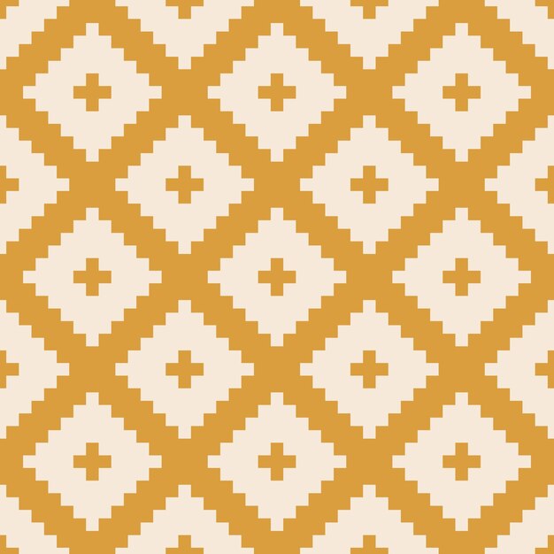 Padrão sem costura de kilim bege e amarelo