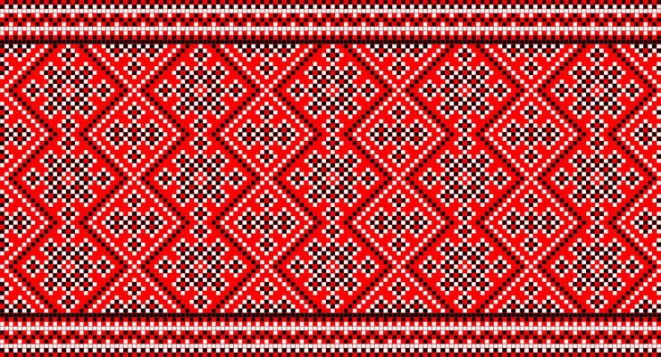 Vetor padrão sem costura de ornamento ucraniano em estilo étnico identidade vyshyvanka bordado vetor