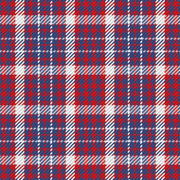 Padrão sem costura de tartan escocês repetível com textura de tecido de cheque Impressão têxtil listrada de fundo vetorial