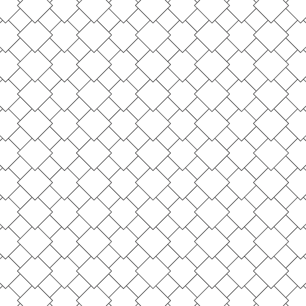 Padrão sem costura de uma malha de arame retangular linhas quadradas fundo branco