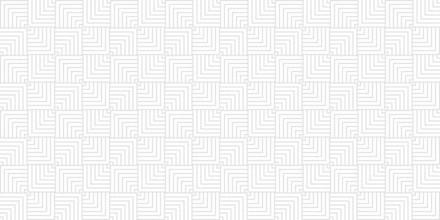 Padrão sem costura de vetor geométrico com linhas cinzentas em fundo branco papel de parede simples moderno