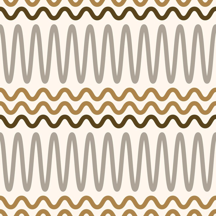 Vetor padrão sem costura fundo de textura de linha abstrata de ilustração de design de forma de linha