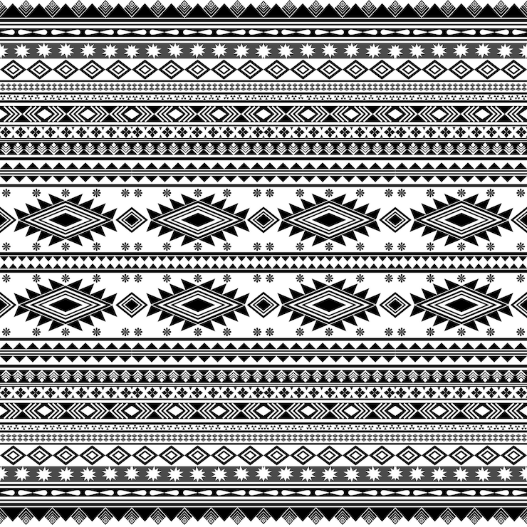 Vetor padrão sem costura tribal