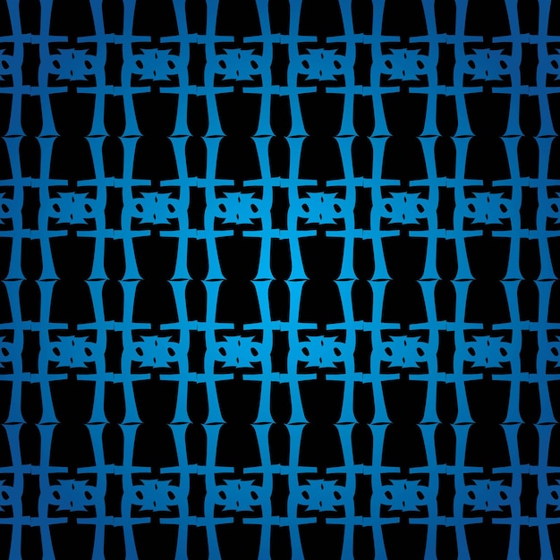 Padrão sem costura vetorial fundo geométrico abstrato textura preta e azul