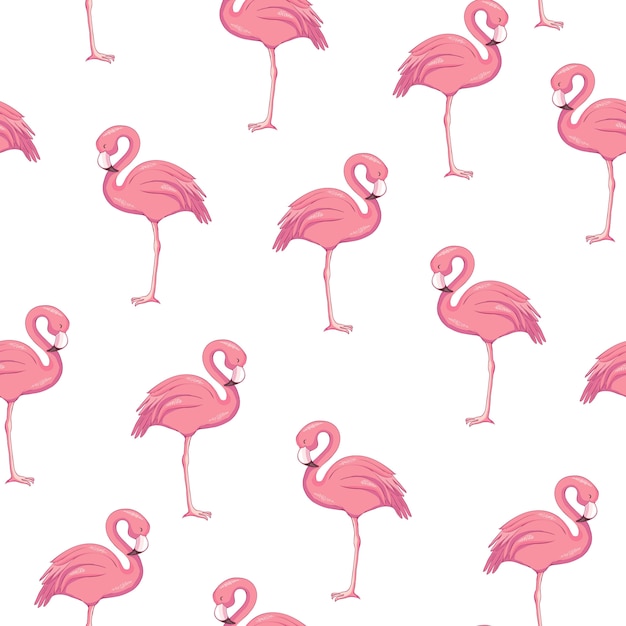 Padrão sem emenda com flamingos