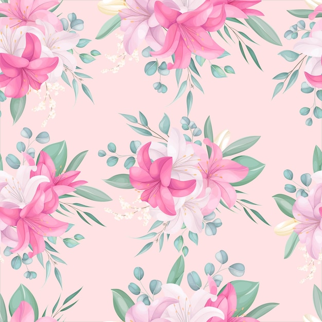 Padrão sem emenda com lindos florais