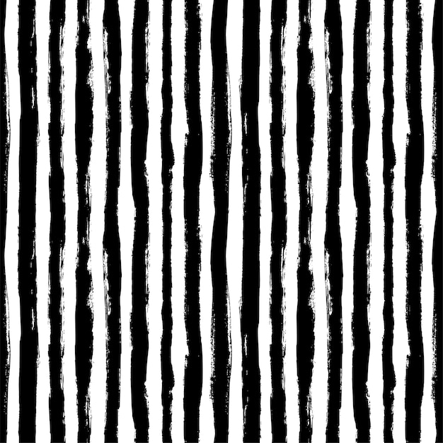 Padrão sem emenda com listras verticais de grunge. Textura monocromática moderna.