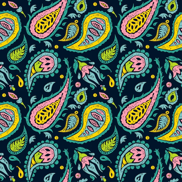 Padrão sem emenda como um design paisley