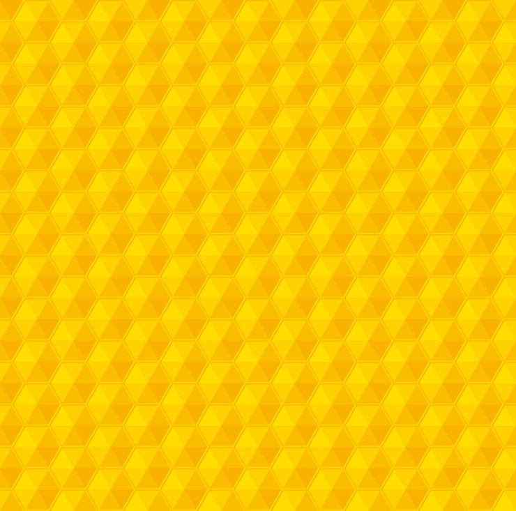 Vetor padrão sem emenda de amarelo geometria favo de mel