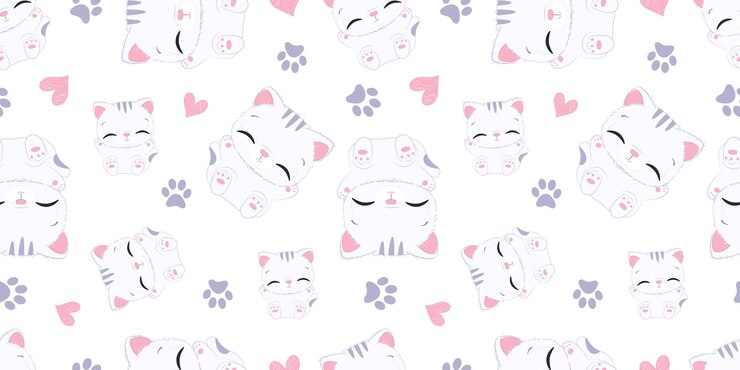 Vetor padrão sem emenda de animais bebê fofo
