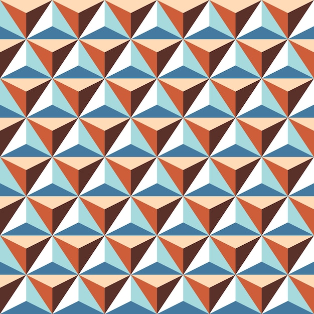 Padrão sem emenda de azulejos abstratos geométricos de design plano