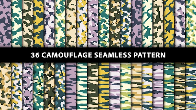 Padrão sem emenda de camuflagem militar e militar