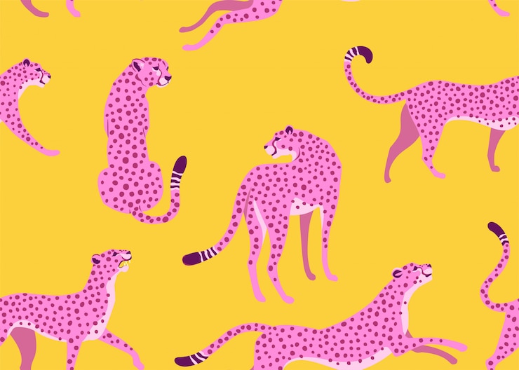 Vetor padrão sem emenda de leopardo.