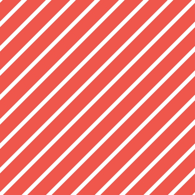 Vetor padrão sem emenda de linhas finas oblíquas vermelhas e brancas.