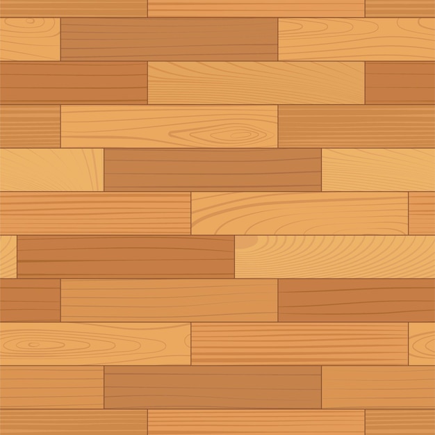 Vetor padrão sem emenda de parquet de madeira piso laminado leve vista superior ilustração vetorial realista