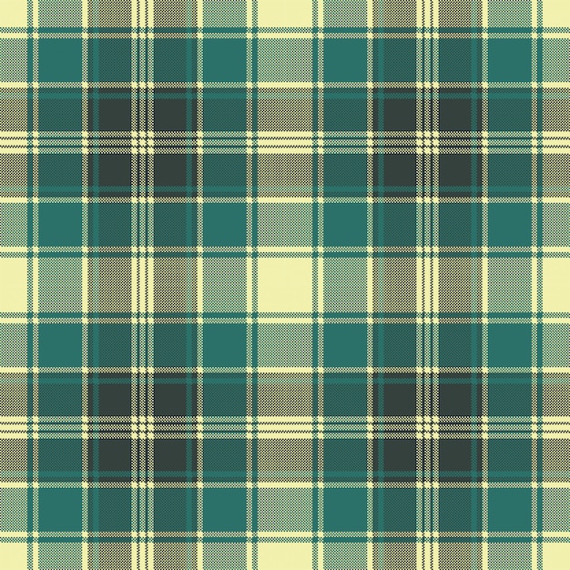 Padrão sem emenda de pixel xadrez tartan