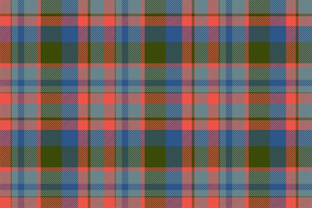 Padrão sem emenda de tartan xadrez têxtil