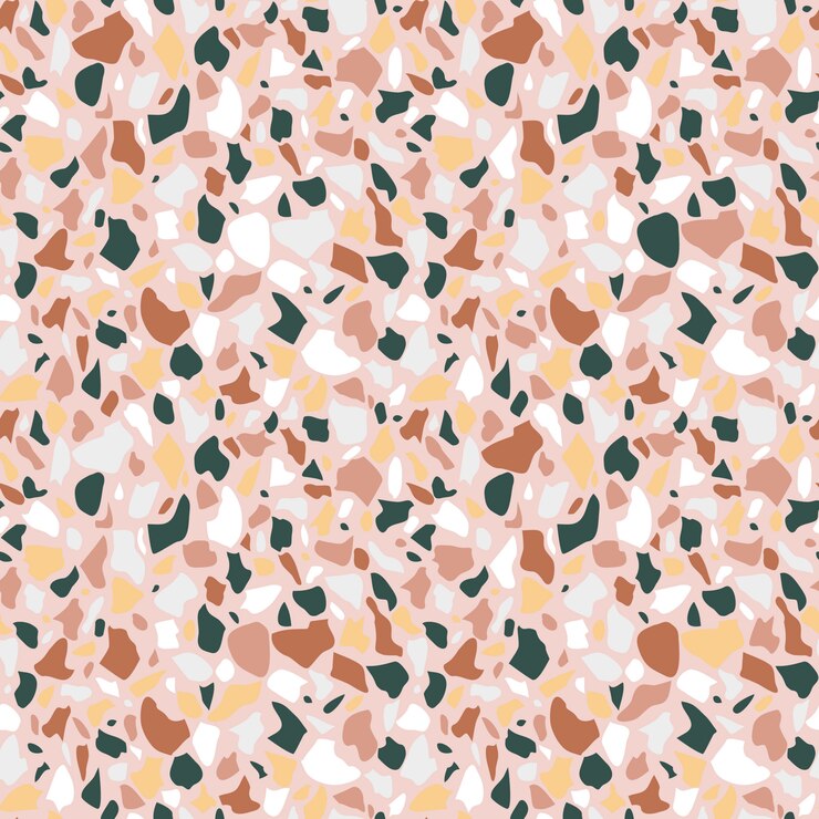 Vetor padrão sem emenda de terrazzo