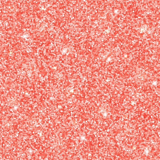Padrão sem emenda de textura de glitter coral ilustração vetorial