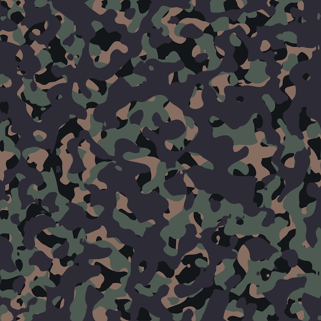 Padrão sem emenda de vetor de camuflagem do exército Textura camuflagem militar repete fundo de vetor de design de exército sem costura