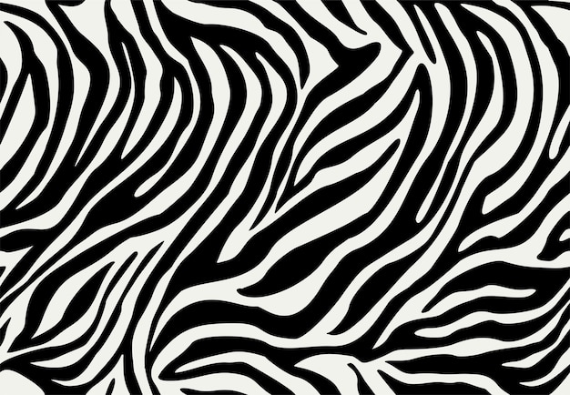 Vetor padrão sem emenda de vetor de zebra animal print