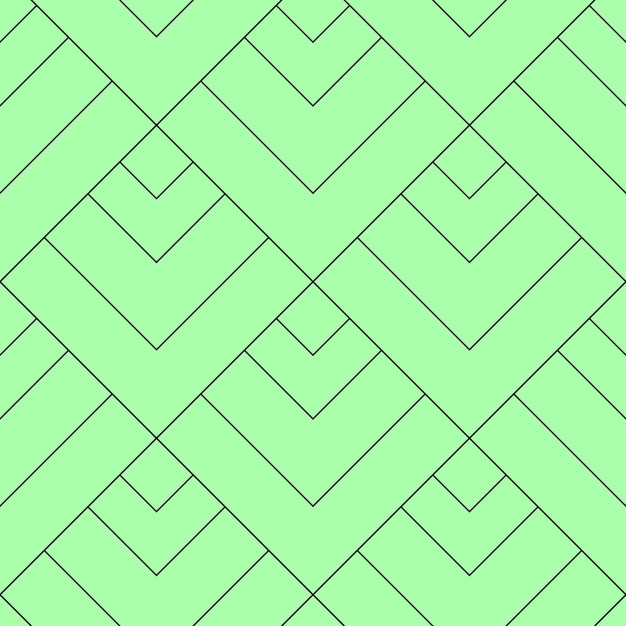 Padrão sem emenda de vetor geométrico de elementos de linha e triângulos em fundo verde perfeito para impressão em papel de parede têxtil cartão postal de roupas de tecido