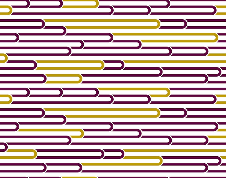 Vetor padrão sem emenda de vetor listrado com linhas tecidas, fundo abstrato geométrico, rede listrada, labirinto óptico, rede da web.