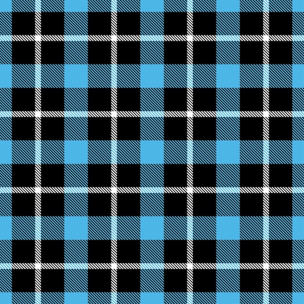 Padrão sem emenda de vetor tartan azul claro