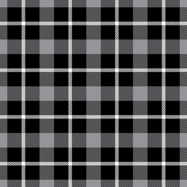 Padrão sem emenda de vetor tartan cinza claro