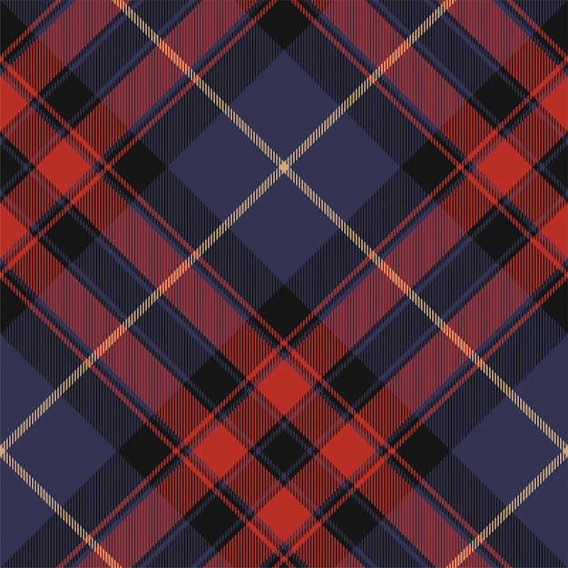 Padrão sem emenda de xadrez têxtil tartan.