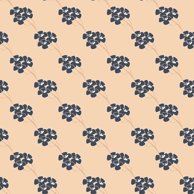 Padrão sem emenda, fundo com flores como sakura japonesa em cores suaves. Ilustração em vetor de estoque - fundo infinito