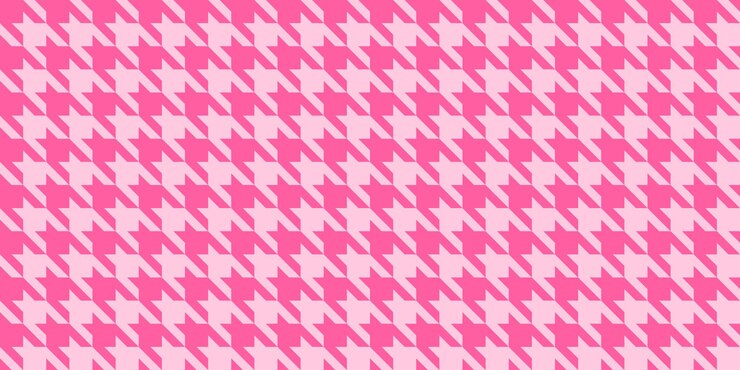 Vetor padrão sem emenda houndstooth dente de cães rosa repetindo o fundo amostra de textura de tecido vector