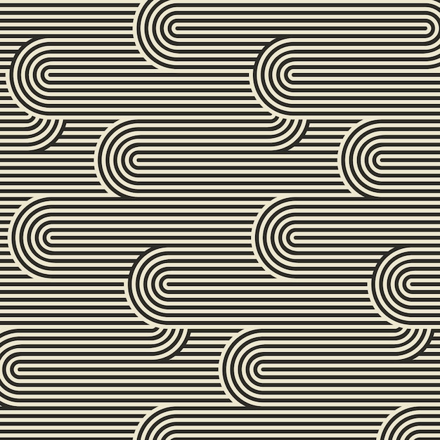 Padrão sem emendas vetoriais Textura abstrata moderna e estilosa Repetição geométrica