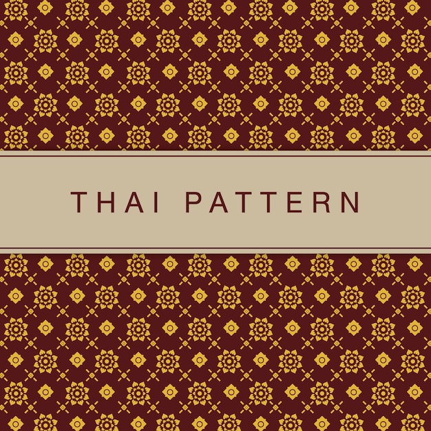 Vetor padrão tailandês