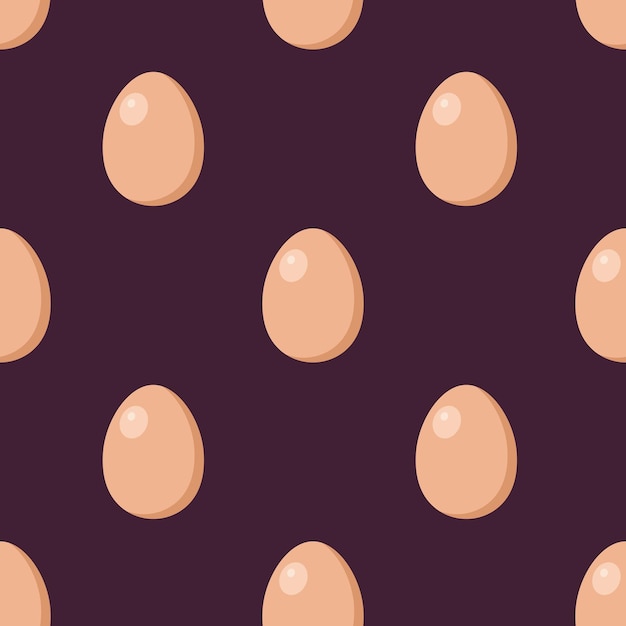 Vetor padrão vetorial com ovos fundo com ovos de galinha para papel de embrulho de tecido