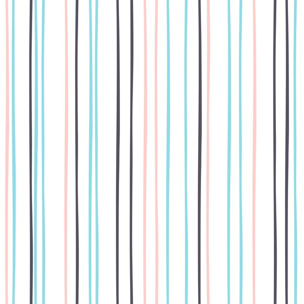 Padrão vetorial sem costura com listras coloridas em um fundo branco Para papel de embrulho de papel de parede design digital têxtil Design de desenho animado