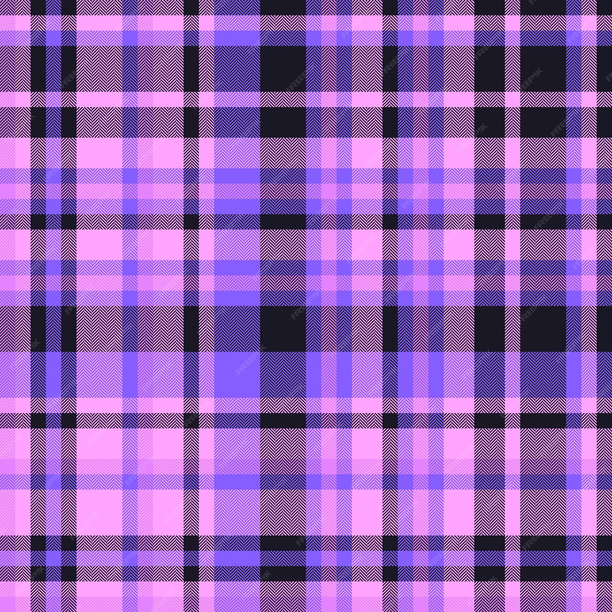 Fundo de tecido padrão do vetor tartan xadrez com uma verificação têxtil de  textura perfeita em cores pastel e escuras