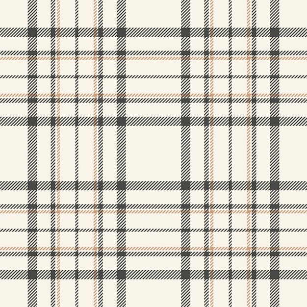 Tartan xadrez preto branco tecido textura sem costura padrão