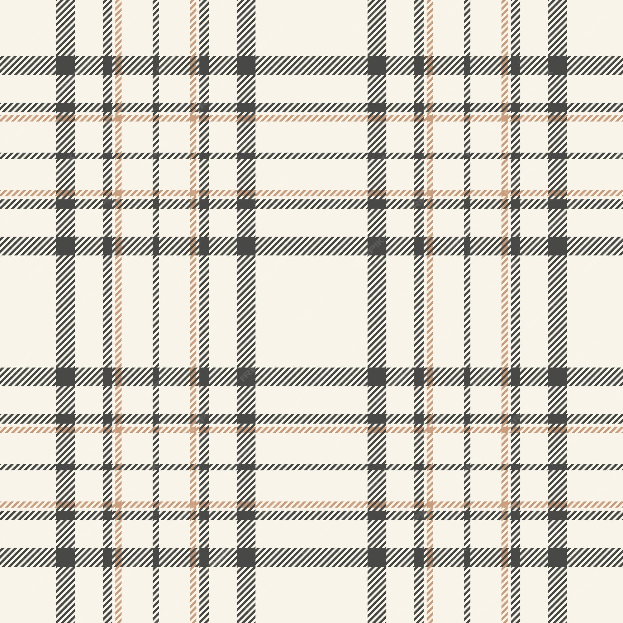 Tartan xadrez preto branco tecido textura sem costura padrão