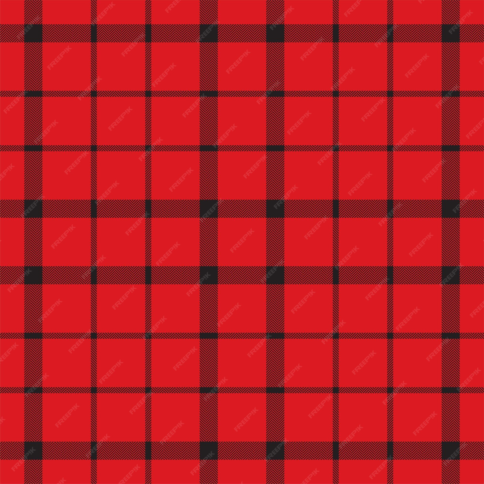 Vetores de Padrão Xadrez Tartan Em Vermelho Imprimir Textura De