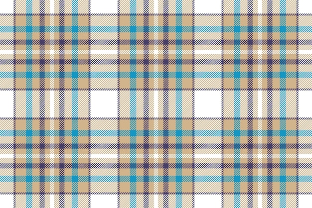 Padrão xadrez sem costura Verifique a textura do tecido Listra fundo quadrado Design têxtil vetorial Cenário de tartan