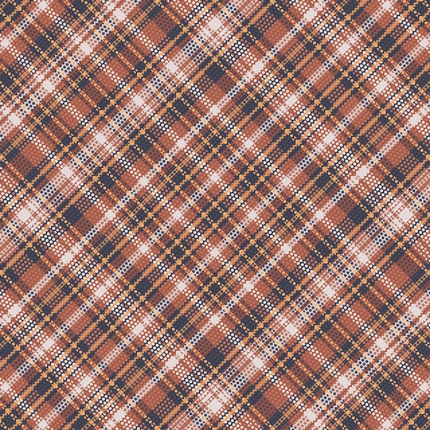 Padrão xadrez tartan com textura e cor de café