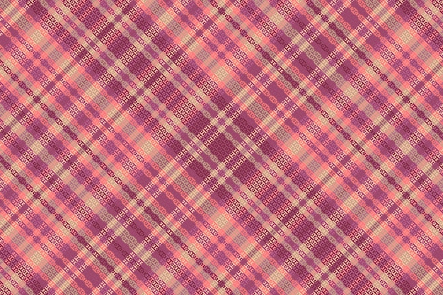 Padrão xadrez tartan com textura e cores quentes