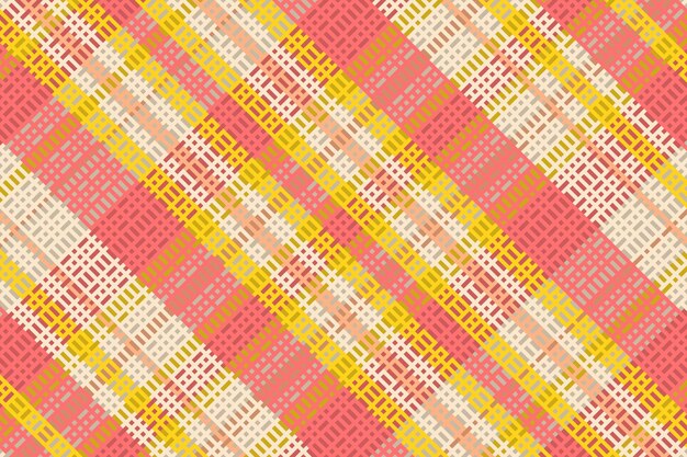 Padrão xadrez tartan com textura e cores quentes