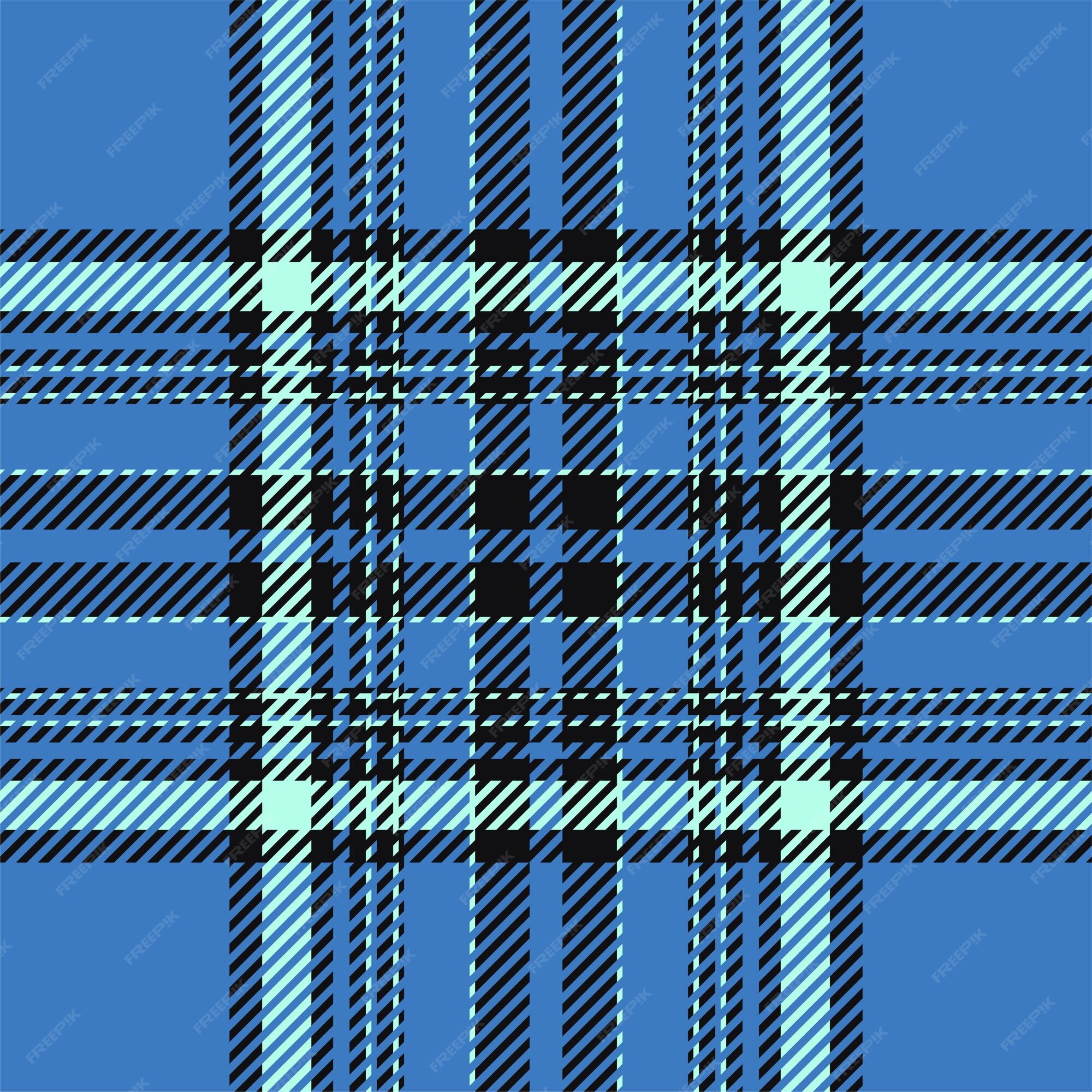 padrão xadrez tartan. padrão sem costura em textura xadrez azul e