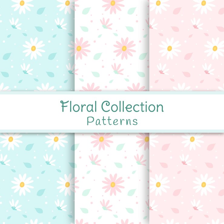 Padrões de coleção floral