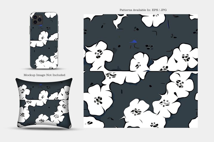 Vetor padrões de têxteis e papel de parede um trabalho de ilustração digital imprimível desenhos de estampas florais
