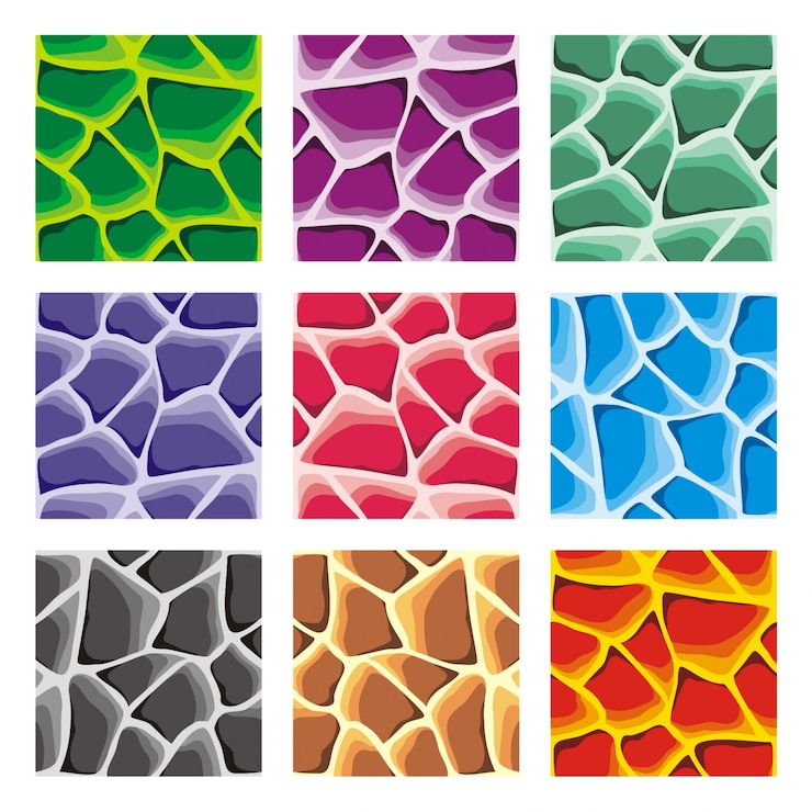 Vetor padrões de textura contínua configurados